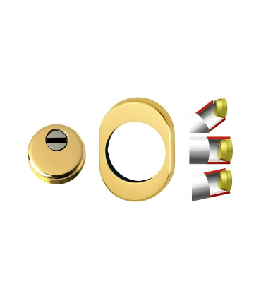 Anti-pipe armored defender for armored door with European cylinder for Cisa Mottura Dierre Securemme