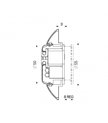 Defender Mottura DF111-I for armored door with European cylinder center distance 38 mm for Cisa Mottura Securemme