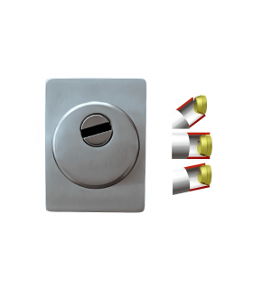 Square armored defender antitubo security door with European cylinder for Cisa Mottura Dierre Securemme