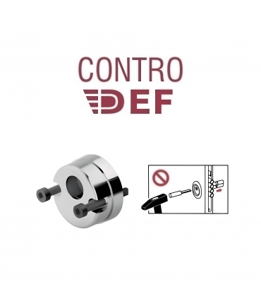 Contro-defender nascosto ad incasso antisfondamento per porta blindata