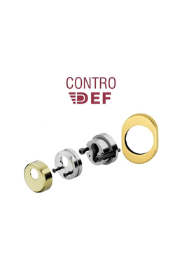 Counterdefender Disec adjustable shatterproof ring nut for security door