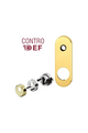 Counterdefender Adjustable shatterproof ring nut Long plate for security door