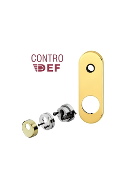 Counterdefender Adjustable shatterproof ring nut Long plate for security door