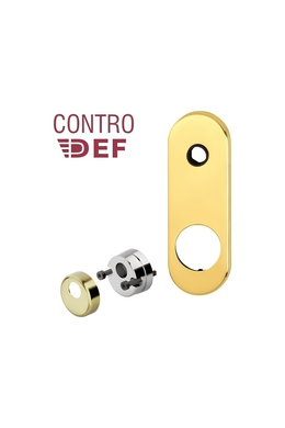 Counterdefender Disec fixed ring nut shatterproof Long plate for security door