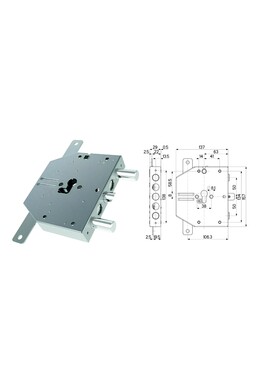 Cerradura de puerta de seguridad de cilindro europeo para Esety Corni 50