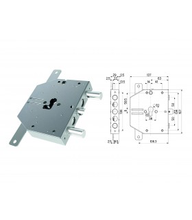Cerradura de cilindro europeo de seguridad para Esety Corni 50