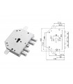 Serratura porta blindata a cilindro europeo per Cr 2251/28