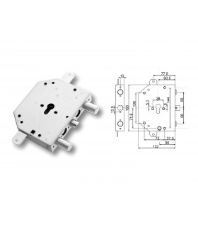 Serratura porta blindata a cilindro europeo per Cr 2251/56