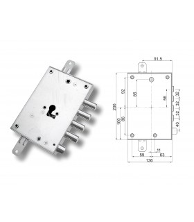 European cylinder security door lock for Dibi