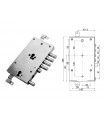 Serratura porta blindata a cilindro europeo per Dierre 2 Cilindri 4+1