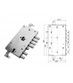 Serratura porta blindata a cilindro europeo per Dierre 2 Cilindri 4+2