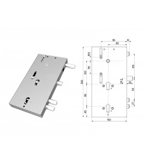 European cylinder security door lock for Beta Ferbona