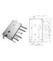 Serratura porta blindata a cilindro europeo per Fiamm Iseo