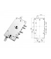 European cylinder security door lock for Isall 2 cylinders