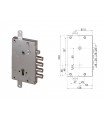 European cylinder security door lock for Cisa Master 4 pins