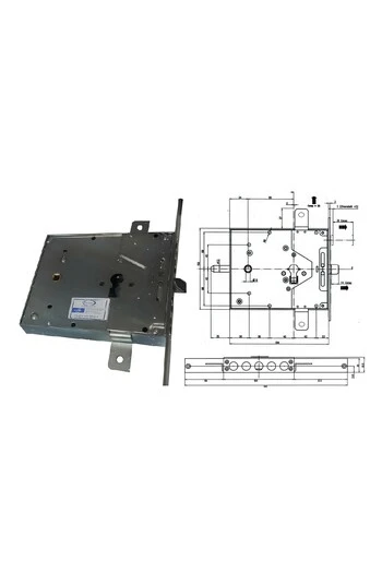Cerradura de puerta de seguridad de cilindro europeo para Beta Potent 1900
