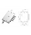Serratura porta blindata doppia mappa per Dierre 4 perni