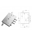 Serrure de sécurité à double panneton pour Gardesa