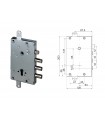 Cerradura de puerta acorazada con cilindro europeo para Cisa 3 pines distancia entre ejes 32