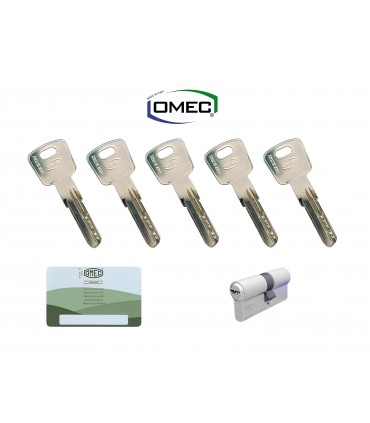 Europero security cylinder 5 keys non-friction Omec various sizes