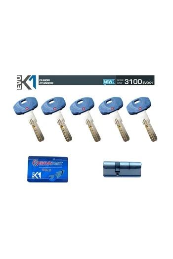 Securemme Evo k1 cilindro de seguridad Euro de 5 llaves sin fricción varios tamaños