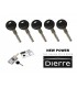 Cilindro de seguridad de 5 llaves Dierre New Power Top class varios tamaños