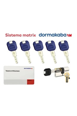 Kaba Matrix Plus Lam European security cylinder 5 keys clutched various sizes
