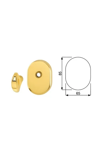 Plaque avec bouton de porte de sécurité à cylindre européen pour Cisa Mottura Dierre Securemme