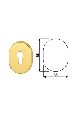 Plaque de porte blindée avec cylindre européen pour Cisa Mottura Dierre Securemme
