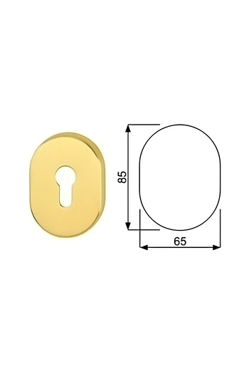European Cylinder Armored Door Plate for Cisa Mottura Dierre Securemme