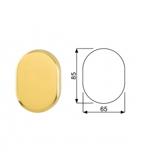Placca Chiusa per porta blindata a cilindro europeo per Cisa Mottura Dierre Securemme