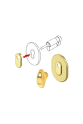 Tige de bouton avec adaptateur pour cylindre européen pour Cisa Mottura Dierre Securemme