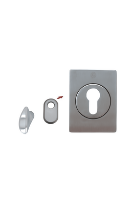 Square plate with knob armored door with European cylinder for Cisa Mottura Dierre Securemme