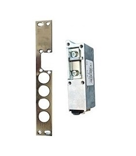 Electrically operated armored door 4-pin latch top counter