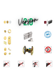 Complete lock reinforcement kit for European cylinder security door