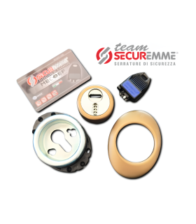 Defender corazzato antiacido Securemme MEC-DEF 5 chiavi tutti i colori per porta blindata a cilindro europeo