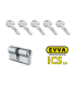 European Security Cylinder EVVA ICS 5 Keys Clutched various sizes