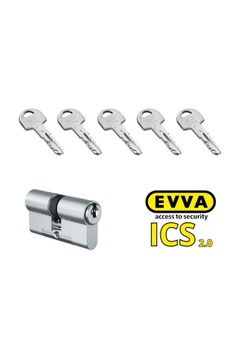Cilindro de seguridad europeo EVVA ICS 5 llaves Cerradura de fricción Varios tamaños
