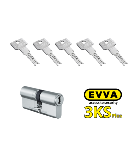 Cilindro europeo de seguridad EVVA 3KS Plus varios tamaños