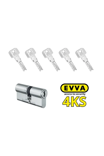 Cylindre de sécurité européen EVVA 4KS Plus 5 clés Verrouillage par friction Différentes tailles
