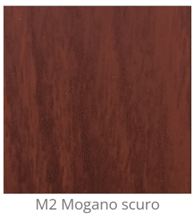 Custom laminated wood panel for interior use color Dark Mahogany M2 thickness 6/7 mm