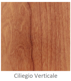 Custom laminated wood panel for indoor use color Cherry Vertical thickness 6/7 mm