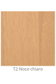 Custom laminated wood panel for indoor use color Light Walnut T2 thickness 6/7 mm