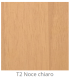 Panneau de bois stratifié sur mesure pour l'intérieur coloris Noyer clair T2 épaisseur 6/7 mm