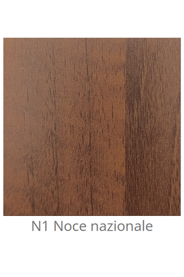 Custom laminated wood panel for interior use color National Walnut N1 thickness 6/7 mm