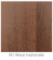 Custom laminated wood panel for interior use color National Walnut N1 thickness 6/7 mm