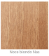 Bespoke laminated wood panel for indoor use color Blond Walnut NAS thickness 6/7 mm