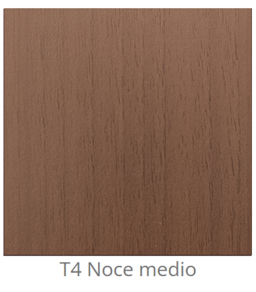 Custom laminated wood panel for interior use color Medium Walnut T4 thickness 6/7 mm