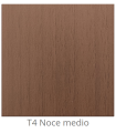 Custom laminated wood panel for interior use color Medium Walnut T4 thickness 6/7 mm