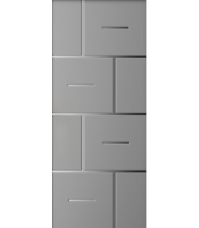 Pannello in Alluminio su misura per uso esterno modello 4380 spessore 6/7 mm con inserti in alluminio